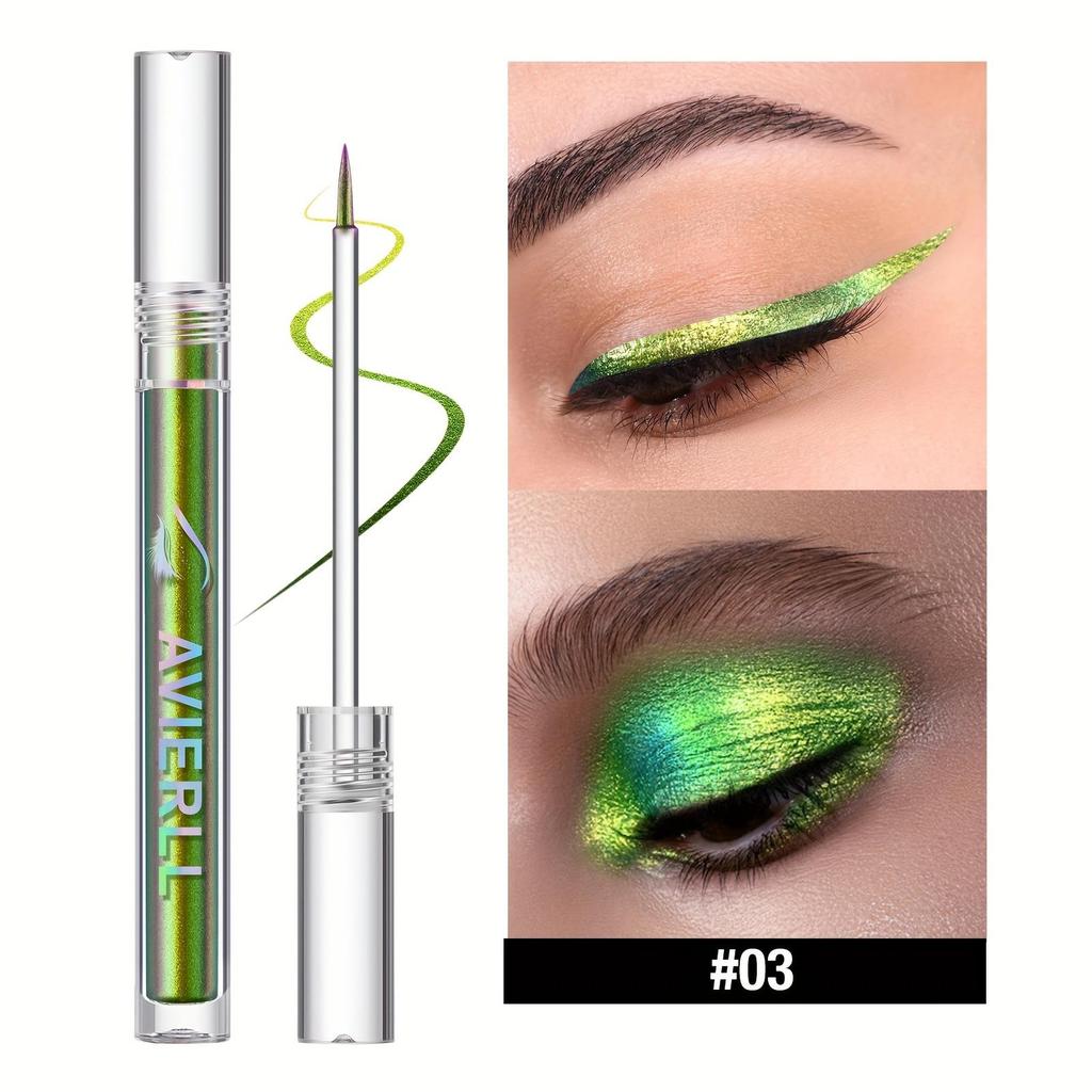 Stick Eyeliner Camaleonte 6 Colori Lunga Durata Ombretto Liquido Waterproof Stick Sottile Pennello Eyeliner Verde Blu Ombretto Altamente Pigmentato