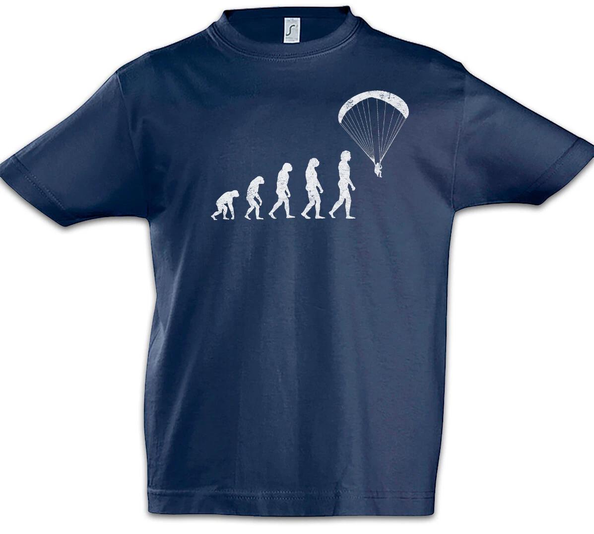 Paragliding Evolution Boys kids boys T-Shirt Fun Paraglider Coach Human Hang Glider 110