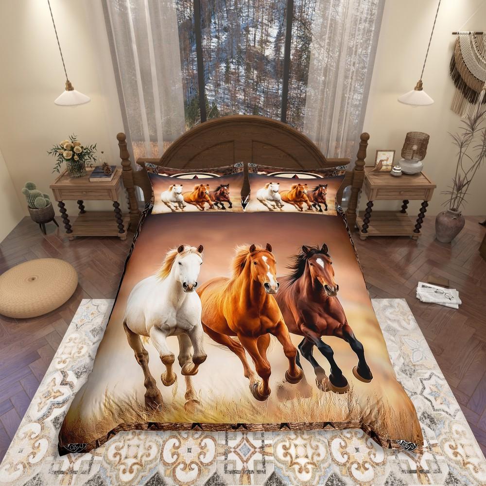 

Homewish Kids Highland Cattle Duvet Cover Set,Vintage Blue Wooden Plank Bedding Set,Rustic Butterfly Bed Set DE XS 100x135cm 2pcs&set