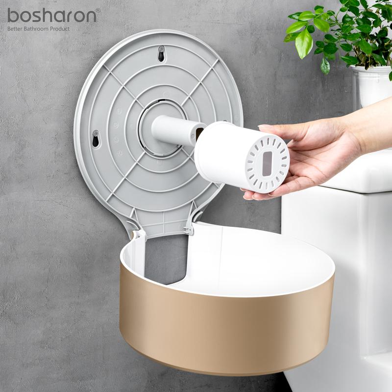 Kitchen ABS Plastic Down Pull Paper Holder Manual Bathroom Wall Mount Toilet Jumbo Roll Tissue Paper Restaurant Napkin Dispenser