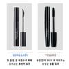 [1+1] Extreme Volumen Fixier-Mascara / Lange Wimpern Schwunggebende Schwarze Schlanke Mascara 8g