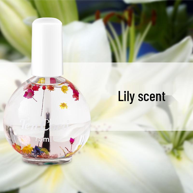 75ml Plant Dried Flower Scented Cuticle Oil - Anti-Hangnail Nail Protector