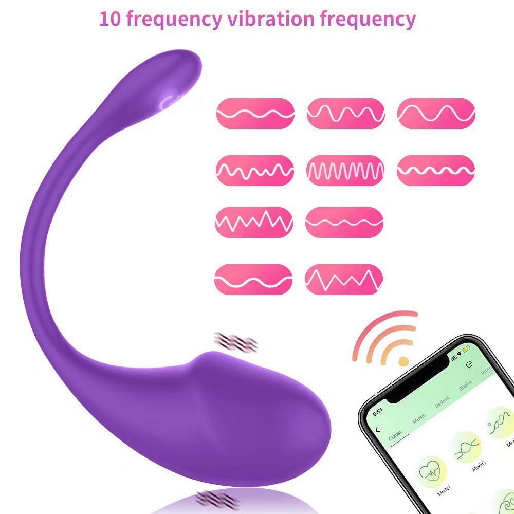 Bluetooth Wireless Tadpole Vibrator for Women - Wearable Remote Control Adult Toy