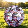 Size 5 Football Miraculous Ladybug Pattern, Wear‑Resistant Soccer Ball for Match Training Daily Sports Play