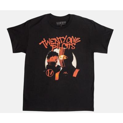 Twenty One Pilots Koszulka z ramką Premium Barwiona w masie Koszulka Streetwear Modne Koszulki Odzież Męska Damska Koszulki z Grafiką