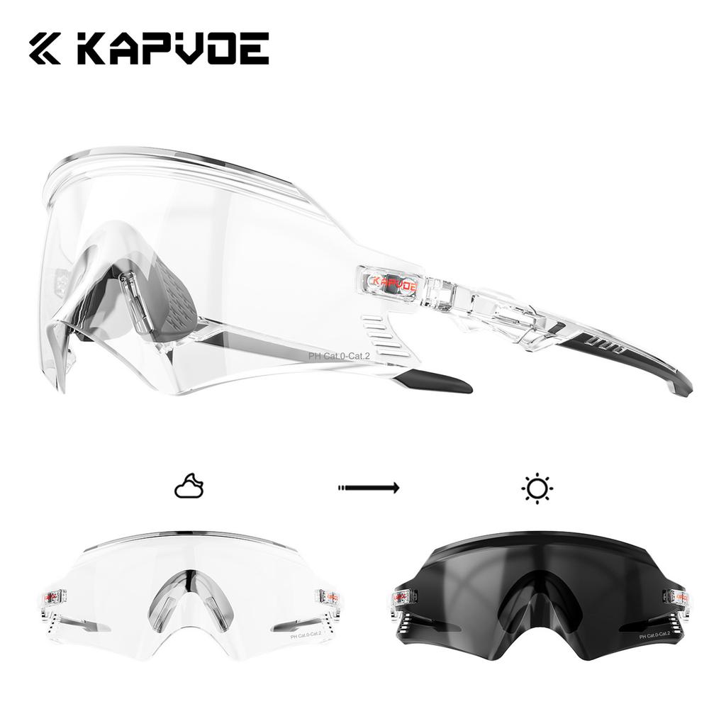 Kapvoe Cycling Glasses UV400 Men Bike Sunglasses Airbreathing MTB Eyewear Outdoor Sport Goggles Bike Glasses Oculos De Ciclismo
