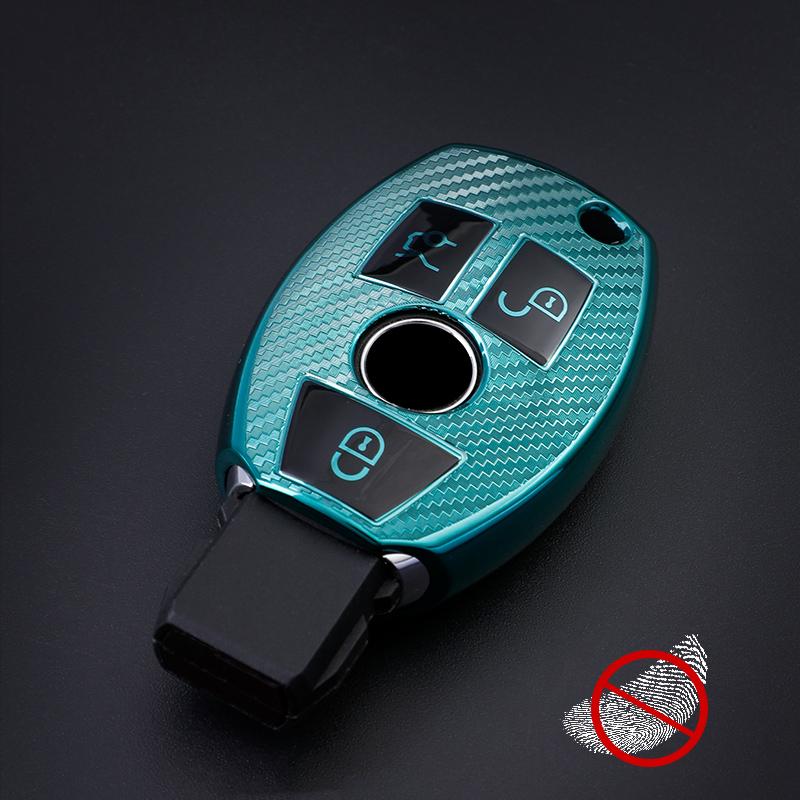 Portachiavi con custodia per chiave smart per auto in fibra di carbonio TPU per chiavi Mercedes Benz CLS CLA GL R SLK AMG ABCS Class – acquista a prezzi convenienti sul marketplace