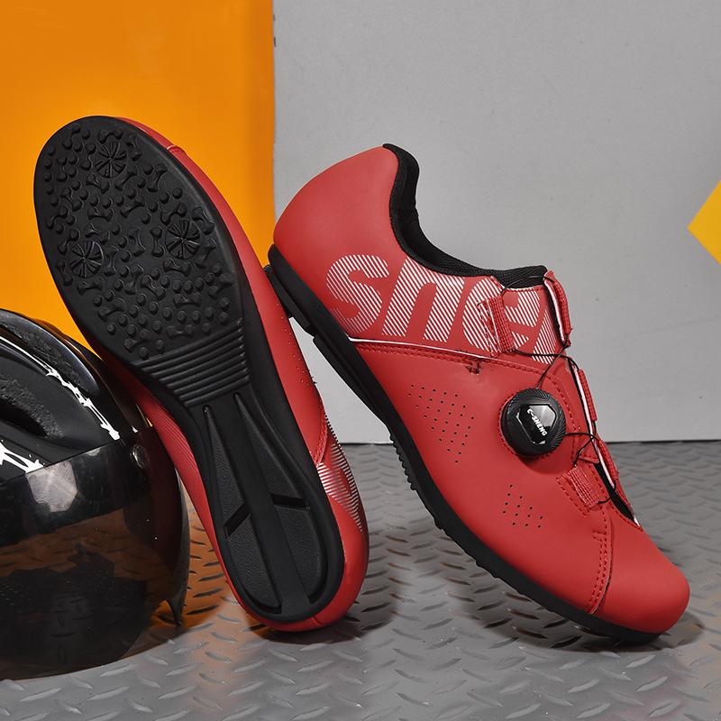 Stivali da Bicicletta Unisex per Esterno Mountain Bike Bici da Strada Stivali Moda Negozio di Ciclismo Scarpe Autobloccanti per Bici da Strada da Donna/Uomo Traspiranti