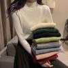Autumn and Winter Sweater Women's Half Turtleneck All-match Pullover Slim Fit and Thin Inner Layer Bottoming Knitted Sweater Top