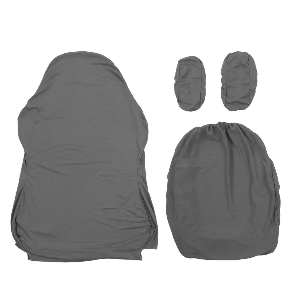 Gaming Chair Cover Pure Color Breathable Polyester High Resilience Office Chair Slipcover with Armrest Cover for Home