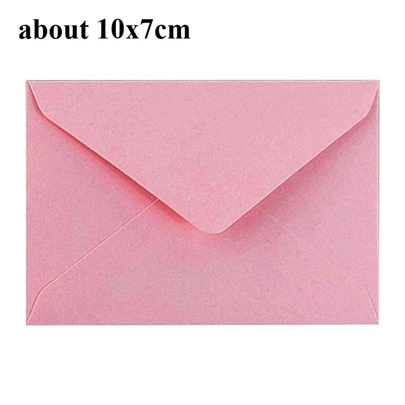10/50Pcs Colorful Retro Blank Mini Paper Envelopes Wedding Party Invitation Greeting Cards Gift Envelope