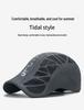 Summer Men's Quick-Dry Breathable Mesh Sports Cap with Sunshade and Sun Protection