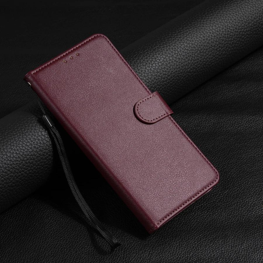 Wallet Flip Leather Case For For Samsung Galaxy A05s A06 A07 A12 A13 A14 A15 A16 A17 A24 A26 A34 A35 A36 A52 A53 A54 A55 A56 Samsung A30s вино красного