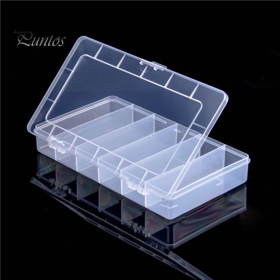 Storage Box Dust Proof Large Capacity 6 Grids Jewelry Display Storage Organizer for Travel