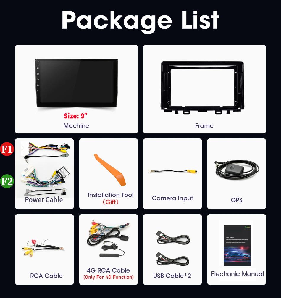 Car Radio Multimedia Android 13 For Kia RIO YB KX Cross 2016-2020 Carplay Auto Navigation GPS Screen Camera 4G WIFI Stereo