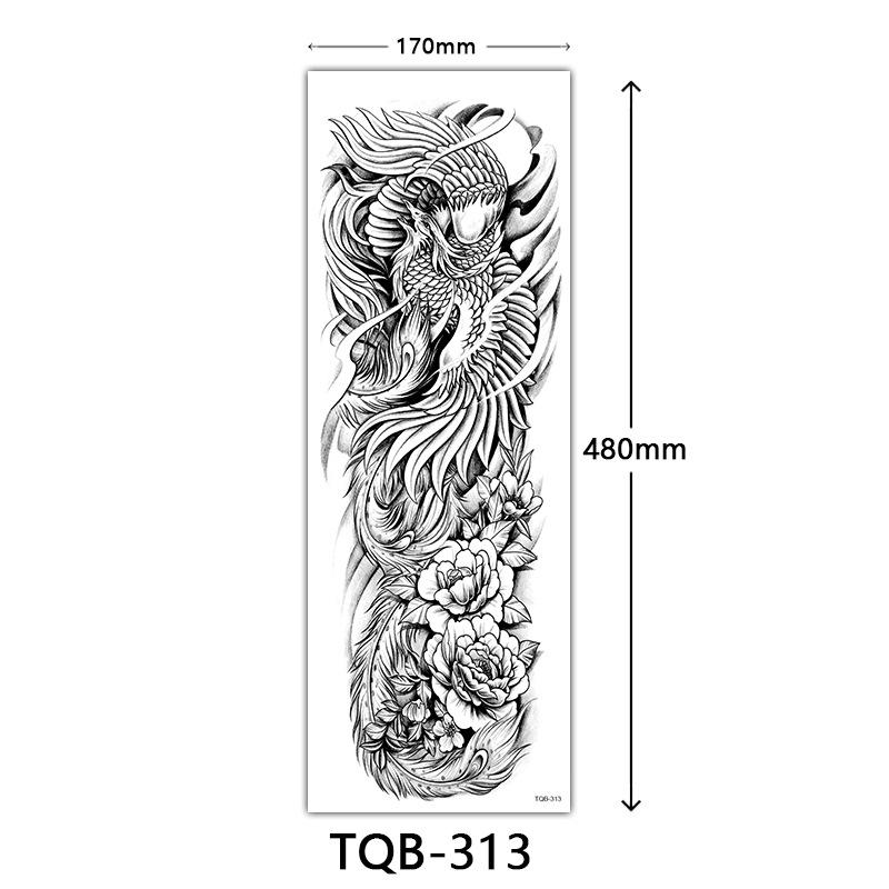 Full Arm Tattoo Sticker, Full Arm Big Picture Tattoo Sticker, Flower Arm Tattoo Sticker Tattoo