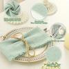 1-24PCS Washable and Reusable Gauze Napkin Ties Elegant and Stylish Ideal for Weddings Christmas and Home Decor