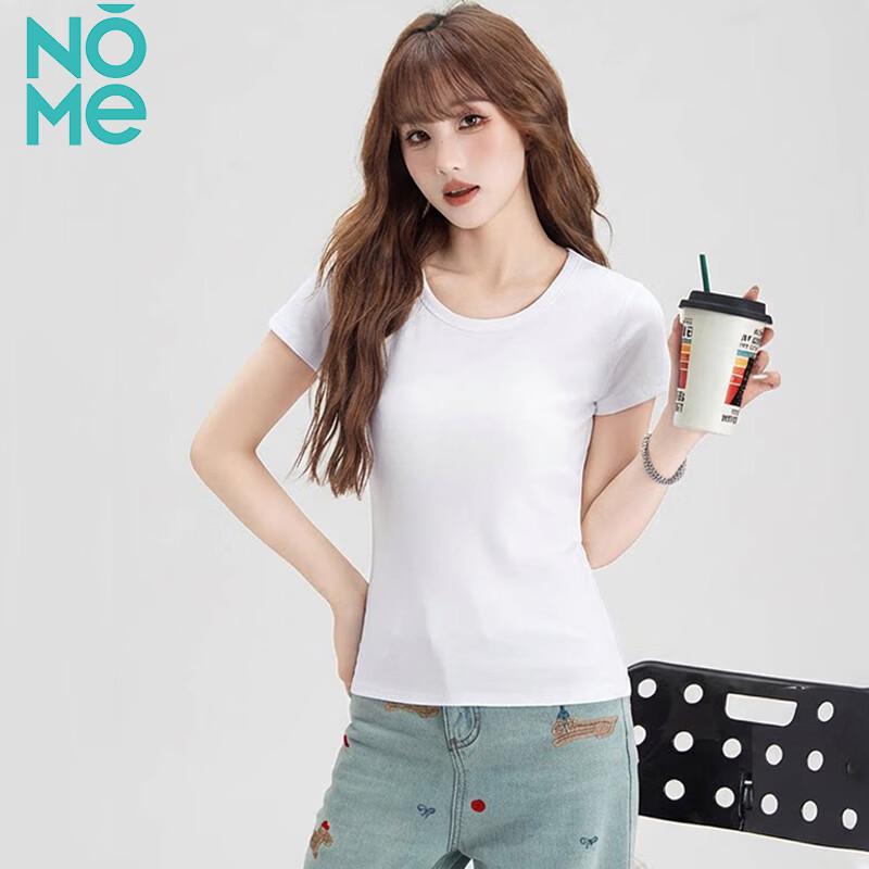 NOMe Women's Round Neck Slim Fit Short Sleeve T-Shirt