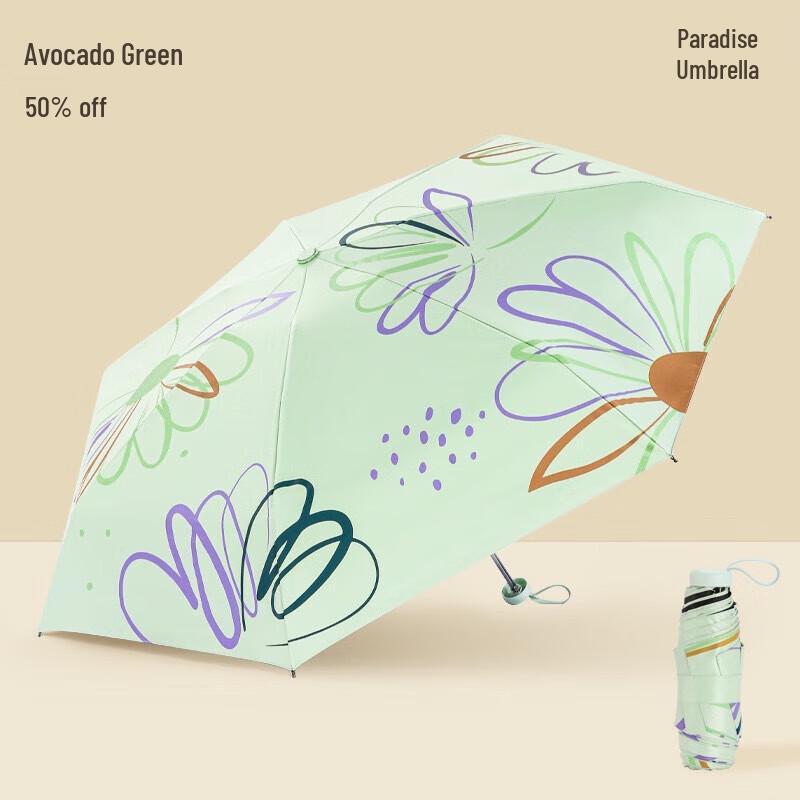 Tiantang 53075E Compact UV Protection Capsule Umbrella