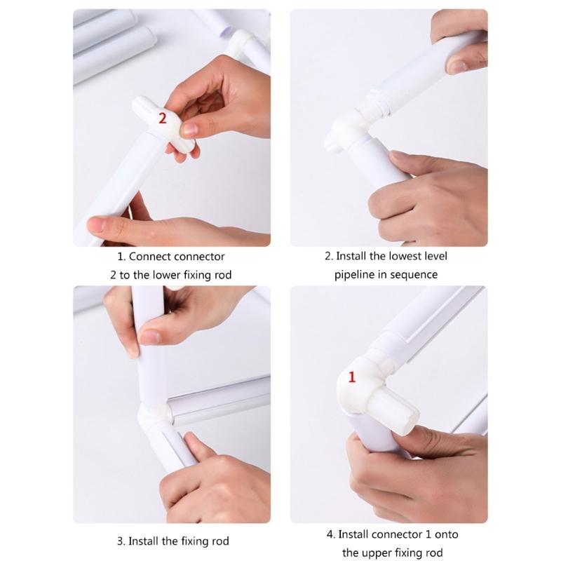 Double Layer Embroidery Frame Square Embroidery Hoop Quilting Frame Trapezoids Embroidery Snap Frame for Quilting Craft