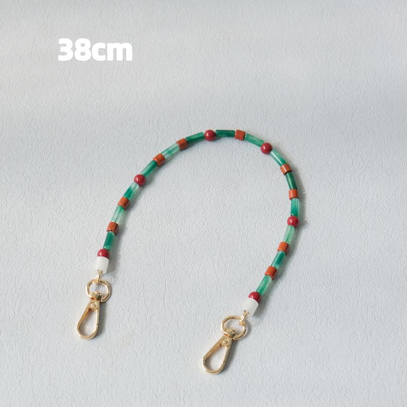 New Fashion Woman Bag Accessory Detachable Blue Beaded Chains Cute Acrylic Luxury Strap Women Elegant Bag Acrylic Handle Chain