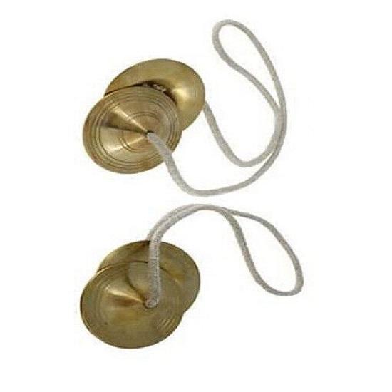 Indian Traditional Brass Kartal For Bhajan Kirtan Set Of 2 MN1584