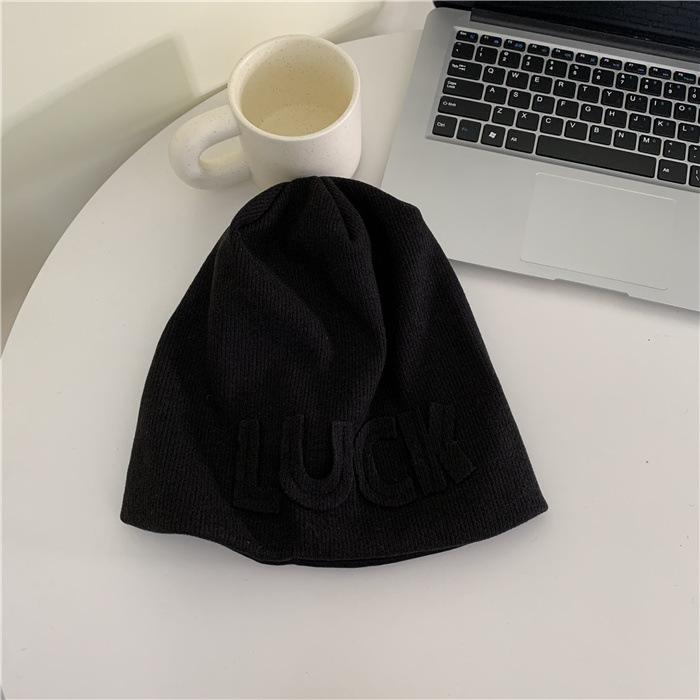 

Casual Quality Premium Knit Hat With Stretch Fit And Embroidery Perfect For Autumn Winter And чёрный
