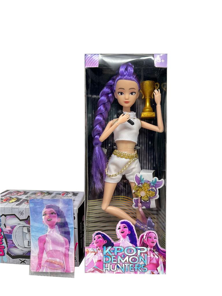 @_ Vinylpuppen Spielzeug Kpop Dämonenjäger Actionfigur Spielzeug Rumi Mira Zoey Schöne Prinzessin Baby Mädchen Plastik DIY Spielzeug für Mädchen_$