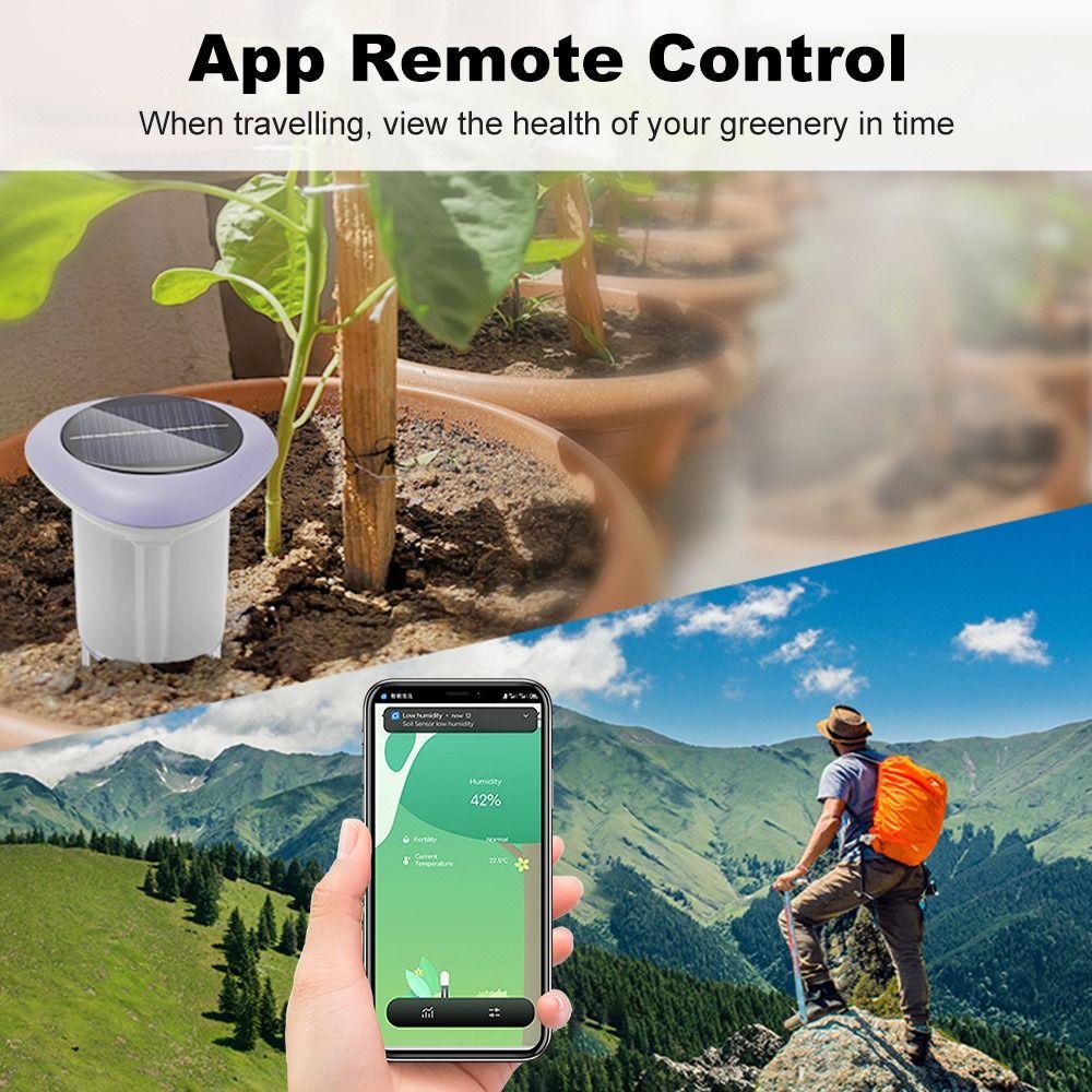 Solar Panel ZigBee Smart Sensor Soil Temperature Monitor  Agricultural Monitoring