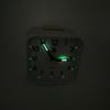 Portable Square Luminous Alarm Clock Fashion Quiet No Ticking Bedside Table Clock With Night Light