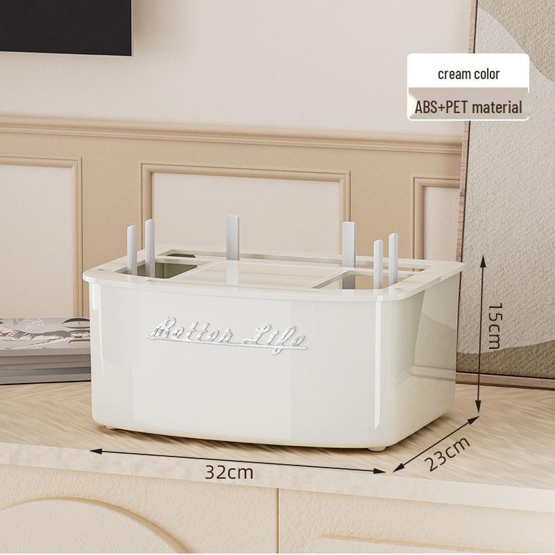 

Multifunctional Power Strip and Router Storage Organizer for Home