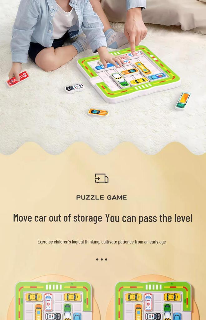 Car Warehouse Magnetic Sliding Numbers Puzzle