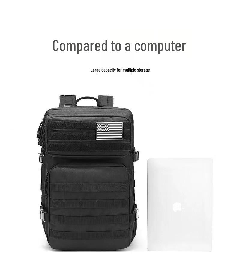 Men's Camouflage Tactical Backpack: Large Capacity for Outdoor Camping, Sports, and Mountaineering