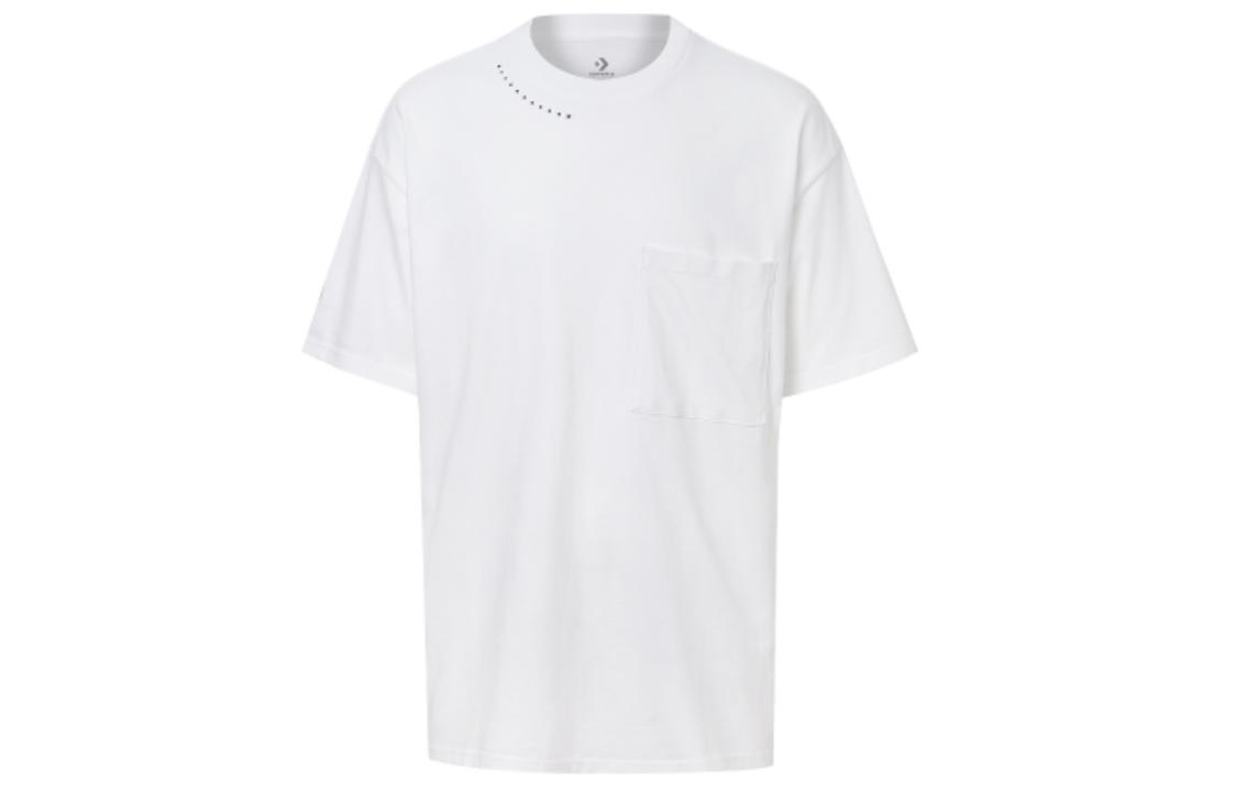 Converse T Shirts Unisex White Crew Neck Moderate Straight Fit 10021417-102 XL