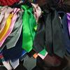 28Cm Children'S Tie Bright Monochrome Rubber Band One-Color Tie Monochrome Children'S Tie Student Tie Satin Tie