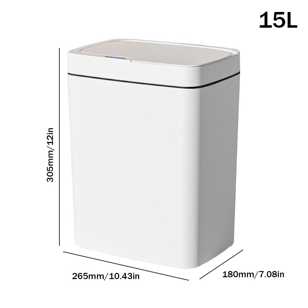 Non-Contact Narrow Smart Sensor Trash Can Smart Home 15/18L Automatic Bagging Electronic Trash Can Smart Bathroom Trash Can