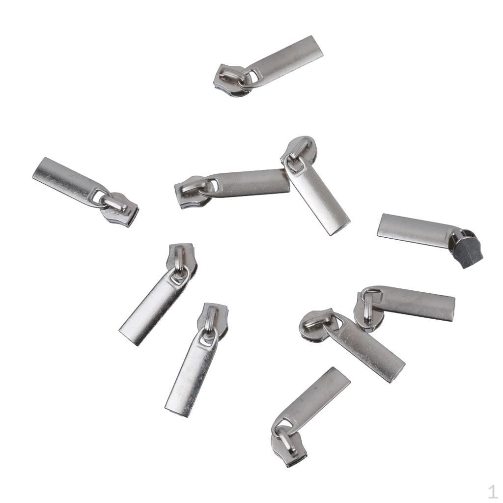 10 Metal Zipper Repair Set Slider Zip