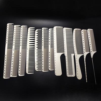 Pieptene profesionist pentru frizerie, cu două fețe, cu cântare laser, pieptene pentru coafură, pieptene antistatic pentru tuns, tunsoare, mâner anti-alunecare