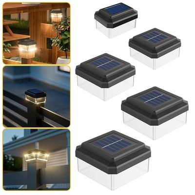 IP65 Wasserdichte Außenzaunbeleuchtung Solarbetriebene Gartenbeleuchtung Neue Solar-LED-Pfostenkappenleuchte