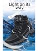 Men's Large Size Outdoor High-Top Hiking and Work Boots with Warm Cotton Lining