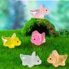 Glowing Resin Dinosaur Figurine For Fairy Garden Decor In Assorted Colors