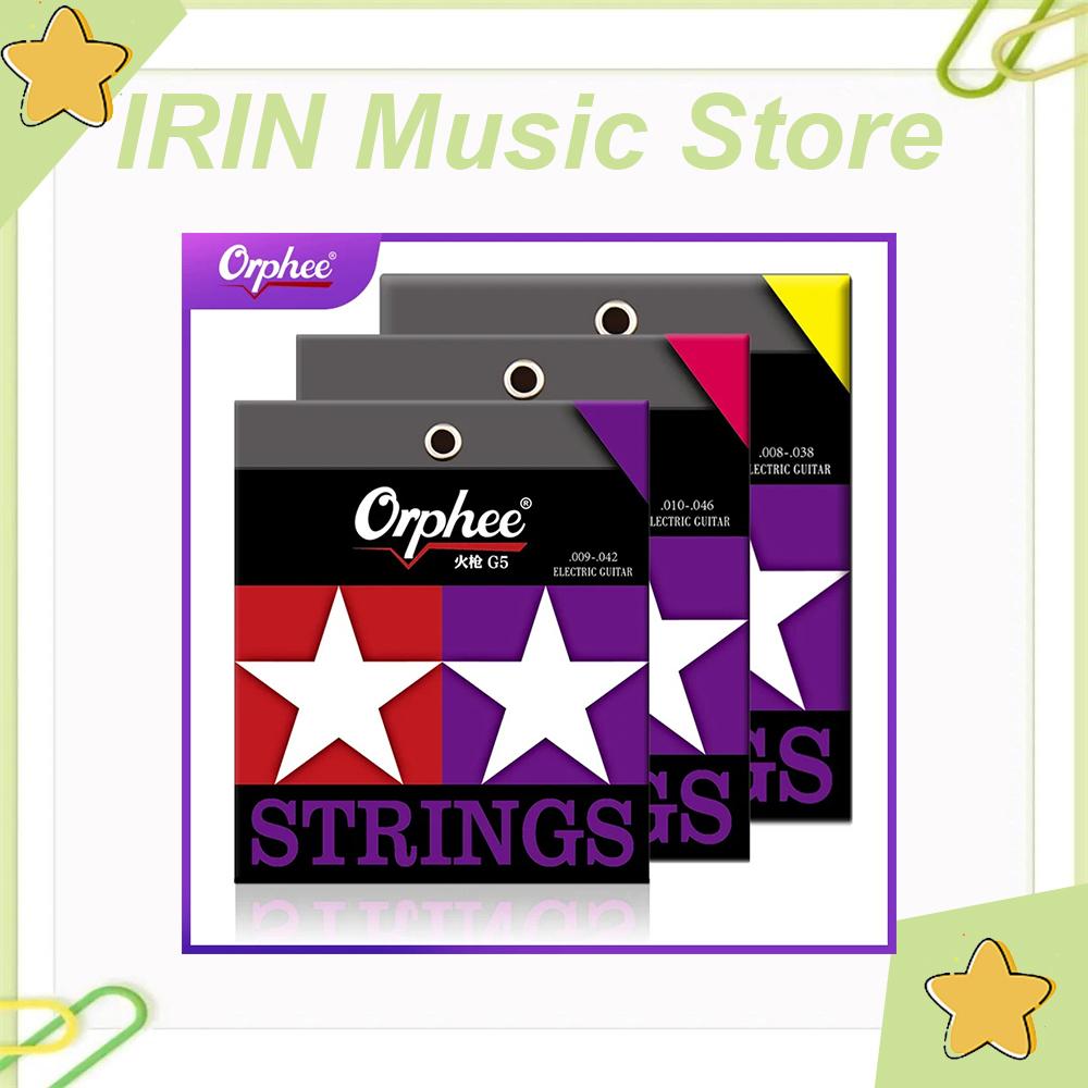 Orphee Electric Guitar Strings Fire Lock Series Nano Coating Hexagonal Core 100% Nickel Electric Guitar Strings Accessories