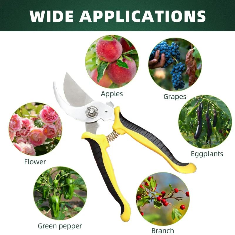 Garden Pruning Shears Gardening Plant Sharp Branch Pruners Tree Trimmers Secateurs for trimming flowers,plants