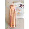 Reine Kupfer-Wasserflasche mit geprägtem Blumenranken-Design, Trinkgeschirr, Aufbewahrungszweck, Volumen-1000 ML, Packung mit 1