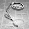 5X 11X Magnifying Glass Dual Use Table Lamp Super Bright Stand Non Slip Hand Held 8 LED Magnifier