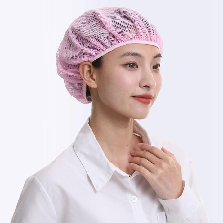 Berretto da lavoro in rete estivo per copertura dei capelli in compiti di fabbrica e cucina, design elastico senza visiera con vestibilità leggera