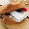 Thickened Plush Animal Pouch Soft Cartoon Shoulder Bag Storage Bag Capybara Crossbody Bag  Daily