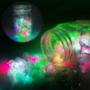 50 Stück Bunte Leuchtende Kleine Kugel Lampe LED Blitz Runde Ballon Lampe Mini Tumbler Kugel Licht für Weihnachten Hochzeit Party Deko