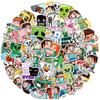 Stickers 50pcs Minecraft Waterproof Adhesive Reusable Refrigerator Case Decor