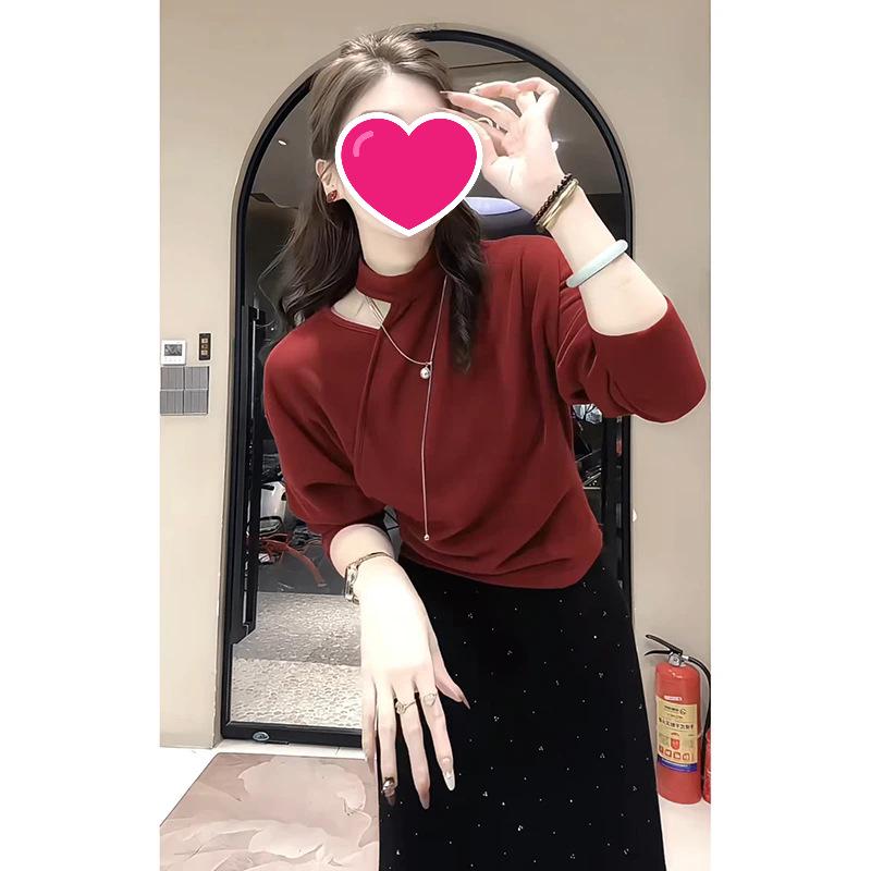 

2025 Autumn/Winter Cutout Solid Color Top Skirt - European & American Fashion 3XL [140-160 kg]